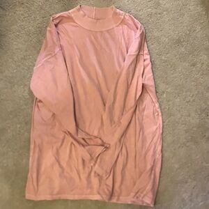 We The Free Mauve Turtleneck Top